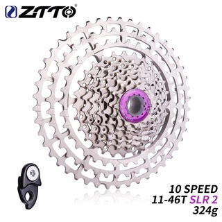 Ztto MTB Cogs 10 速 11-46t Slr 2 自行車飛輪飛輪 Hg 兼容 10s 超輕 46t Cnc
