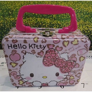 【現貨】三麗鷗 Hello Kitty 手提旅行箱存錢筒-豹紋款