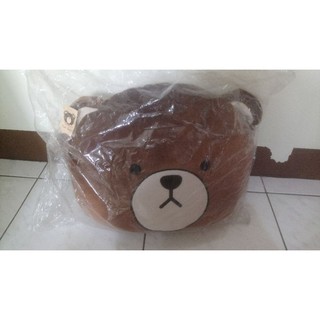 Tom Bear 熊頭卡通造型抱枕 靠墊 臺灣製 正版授權