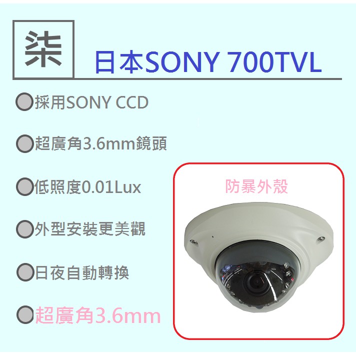⚡️24小時出貨⚡️ SONY 700條防暴型攝影機(非監視器鏡頭/海螺/監視攝影機/DVR鏡頭/美國鎂光)