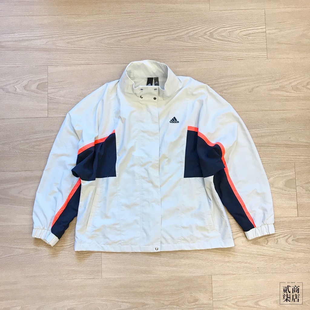 (貳柒商店) adidas MH WND Jacket 女款 米色 張鈞甯著用 外套 運動外套 立領 FM5275