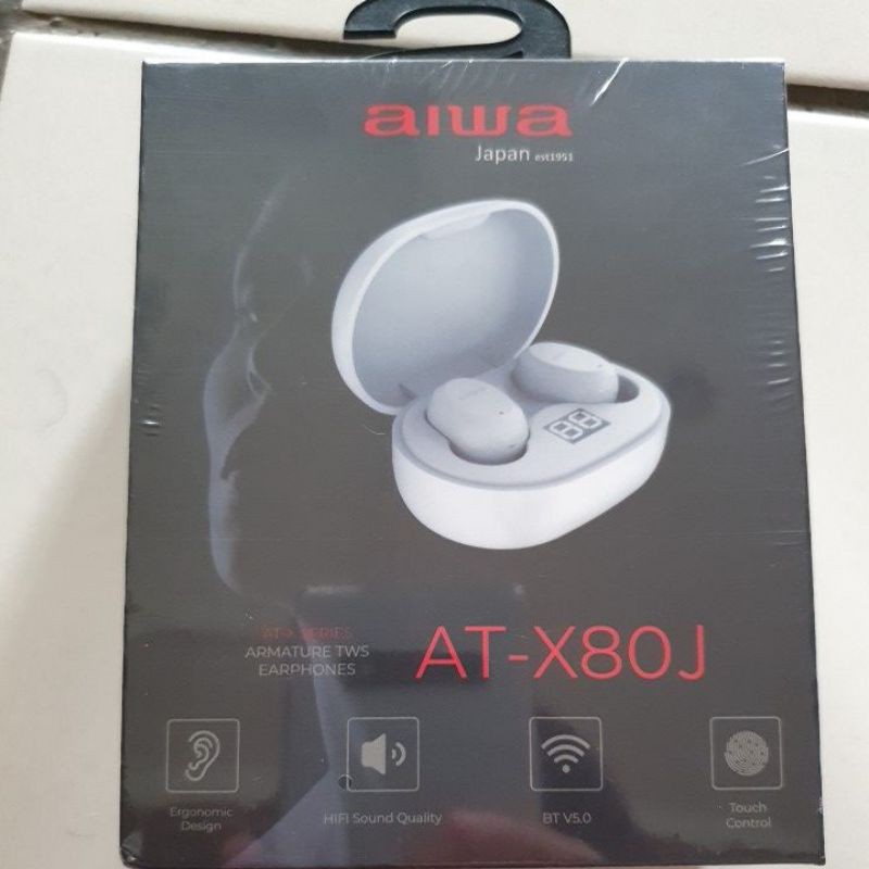 aiwa 愛華 AT-X80J 真無線藍牙耳機 -白色