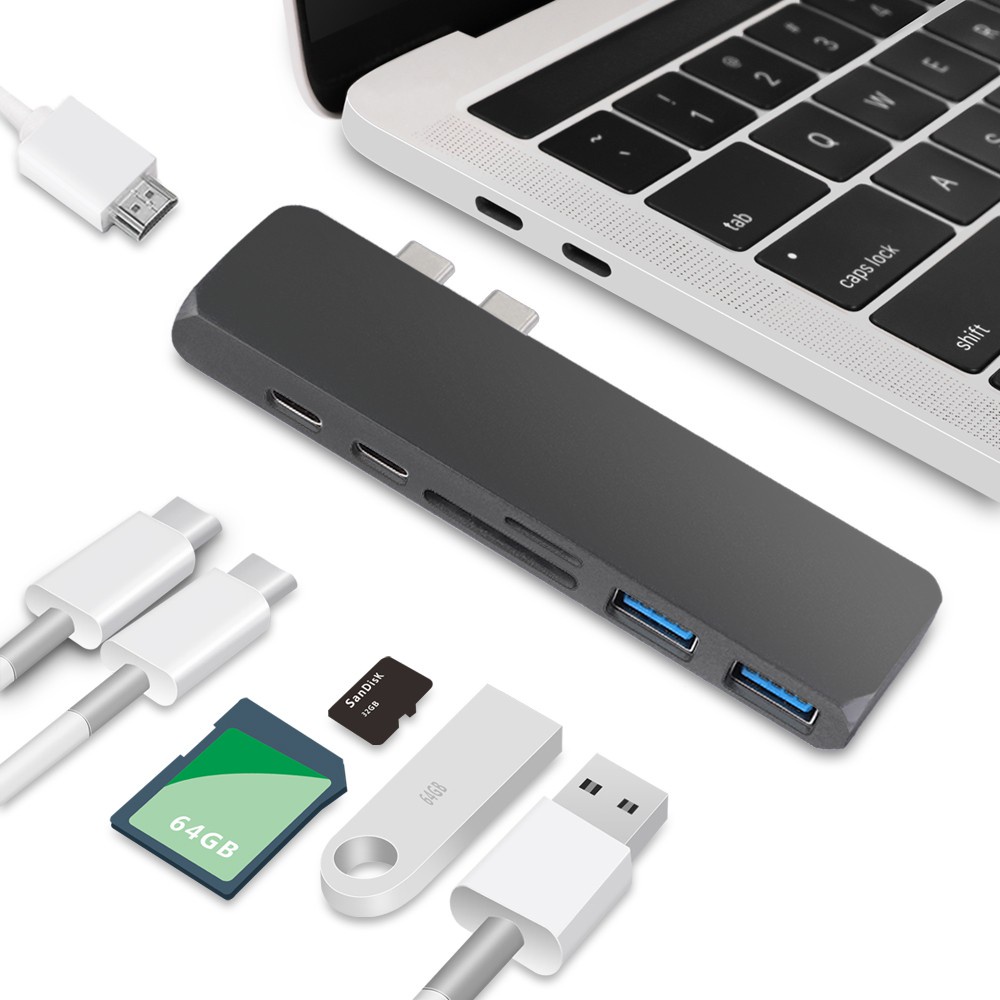 Type C USB 3.0 HDMI SD讀卡器 集線器 適配器 轉換器 新款MacBook Pr