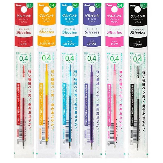 日本製 Pentel 飛龍替換筆芯xbgrn4b F3 S1 V P1 A Sliccies 水性0 4mm 蝦皮購物