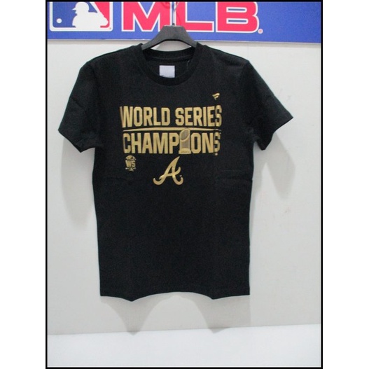Fanatics 亞特蘭大勇士隊 黑金 MLB世界大賽冠軍短袖T恤 6160202-900
