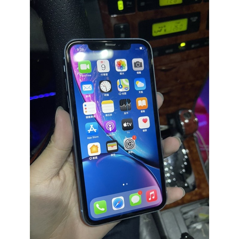 iPhoneXR128G盒裝配件藍色