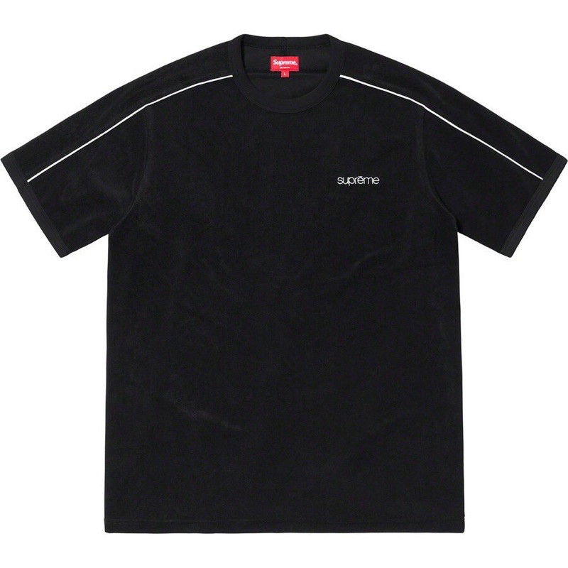 全新 現貨 Supreme Shoulder Stripe Terry 短tee 毛巾布 復古 街頭 滑板