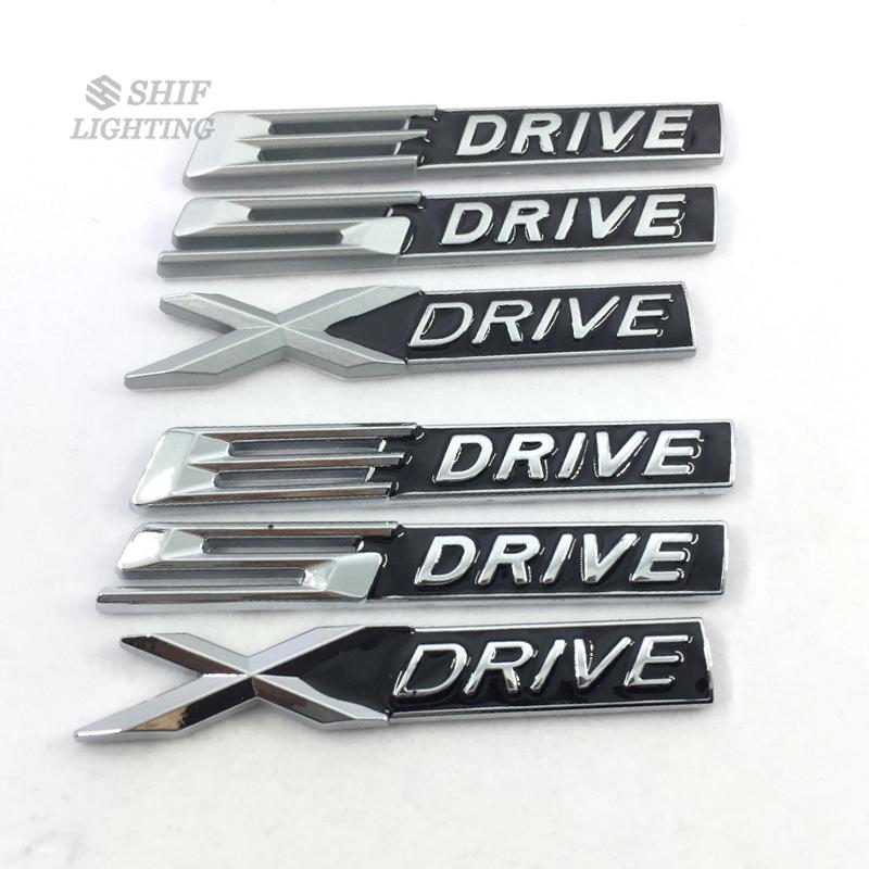 1 x 金屬 EDRIVE SDRIVE XDRIVE 字母汽車側面標誌徽章貼紙貼花 BMW