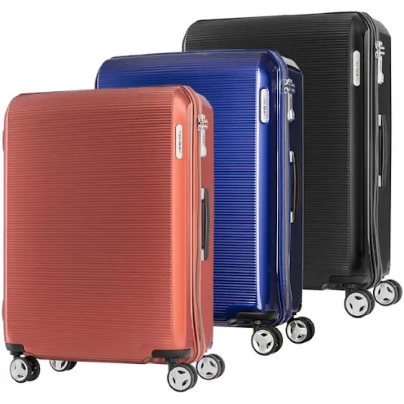🇺🇸美國百年熱銷行李箱Samsonite新秀麗20吋銅紅ARQ 2/8開抗震減音PC硬殼行李箱