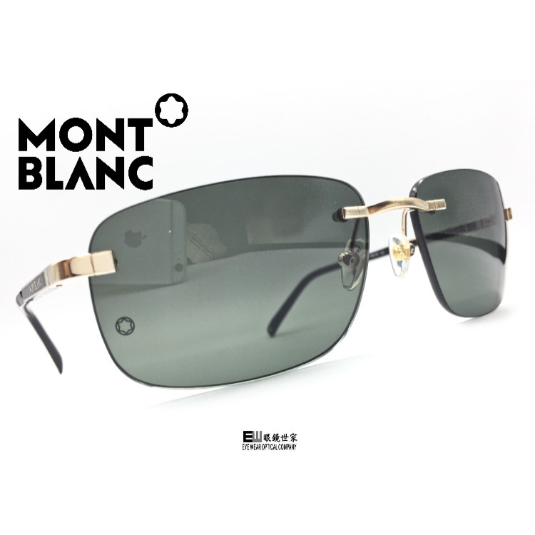 【眼鏡世家生活館】Mont Blanc 小框極簡主義 熟男首選 269S 槍金色