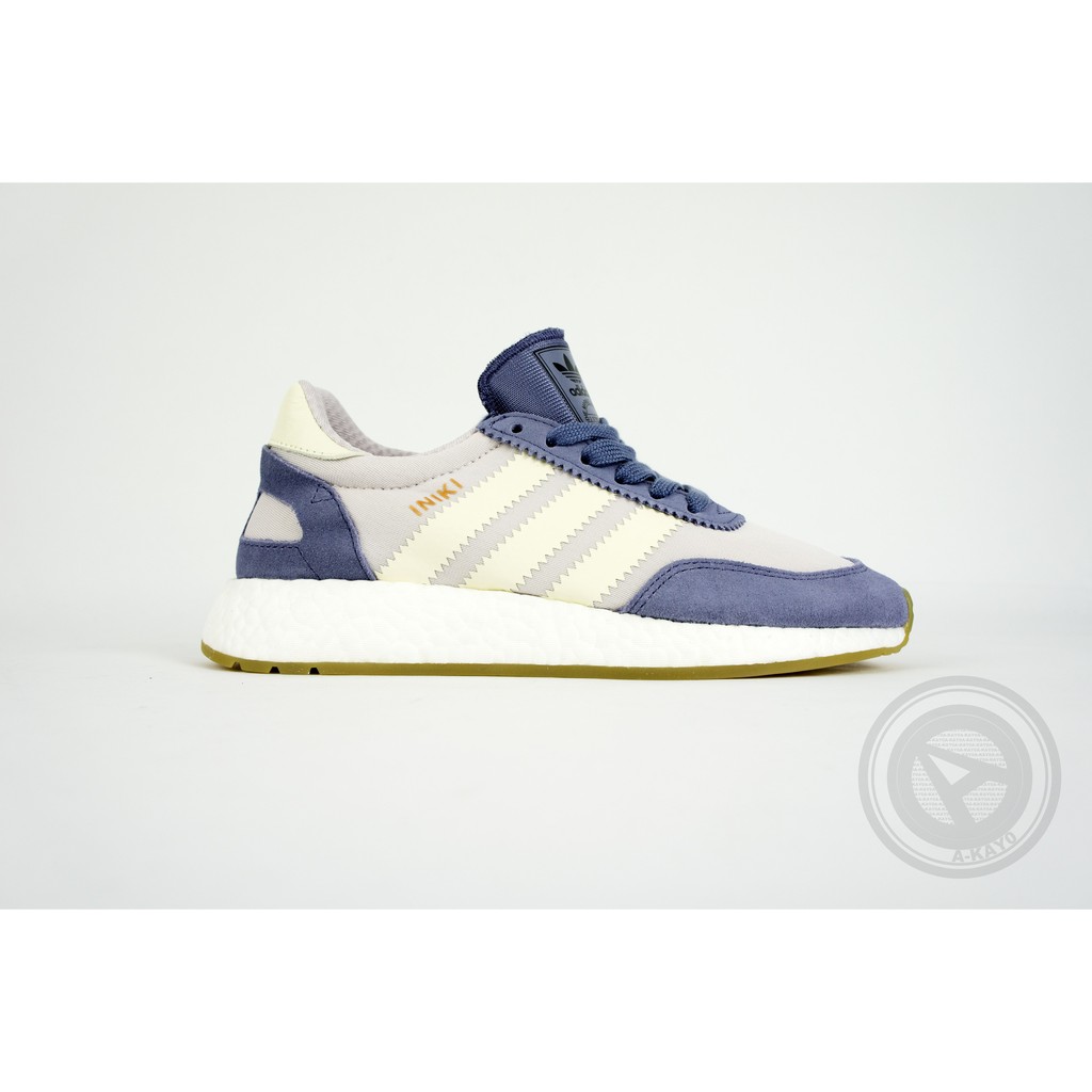 【A-KAY0】ADIDAS 女 INIKI RUNNER W BOOST 麂皮X網眼布 薰衣草 粉籃紫【BA9995】