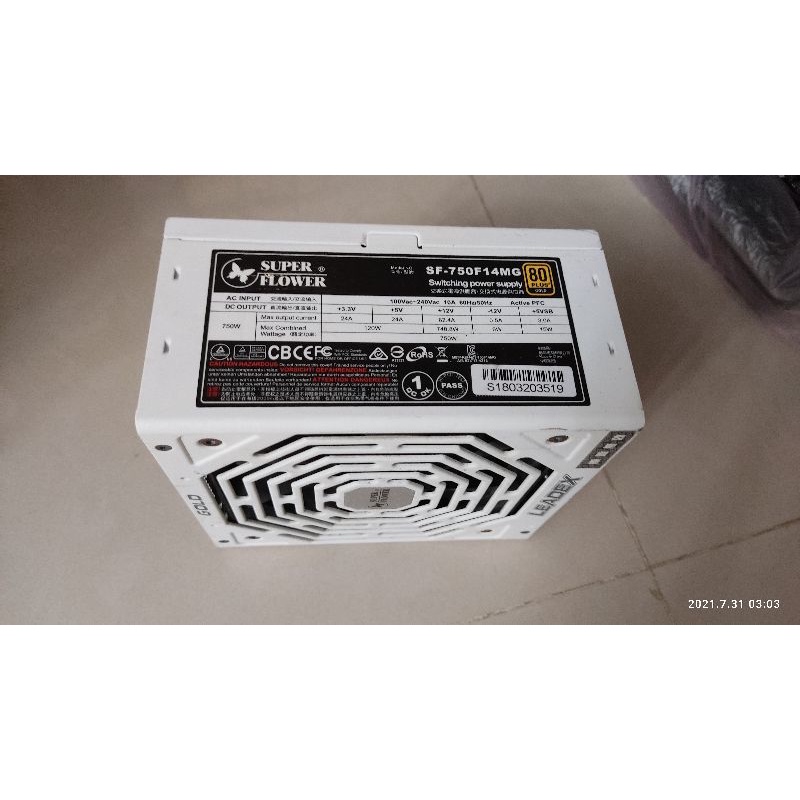 零件機 保固內 振華 Leadex 750W 750瓦 80+ 金牌 電源供應器 (SF-750F14MG)