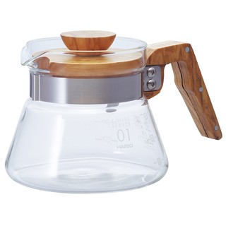 HARIO V60橄欖木好握耐熱玻璃壺 咖啡壺/茶壺