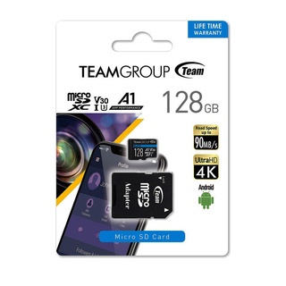 Team十銓 128GB MicroSDXC UHS-I U3 ELITE A1 高速記憶卡(附轉卡)