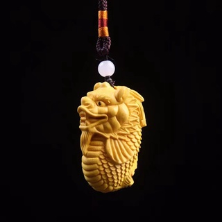 【艾朵拉水晶】【請聊聊確認有無現貨】 黃楊木雕實木龍魚掛件手把件 魚化龍文玩家居裝飾隨身盤玩工藝品