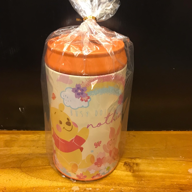 迪士尼小熊維尼大可樂罐造型存錢筒