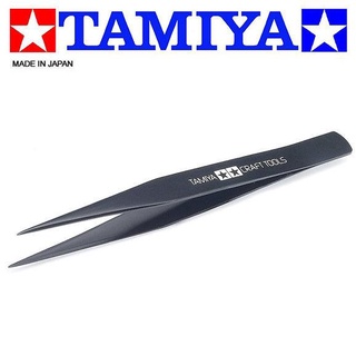 TAMIYA 田宮 模型工具 #74004 黑色 直型鑷子 夾子
