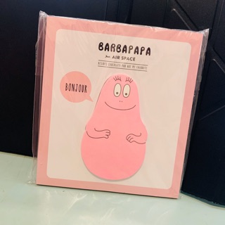 BARBAPAPA feat. AIR SPACE 粉色泡泡先生筆記本+造型便條貼