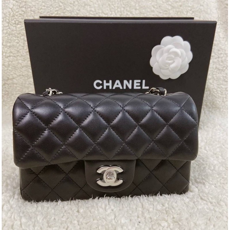 全新代購專櫃現貨香奈兒Chanel Chanel cf20cm 黑銀