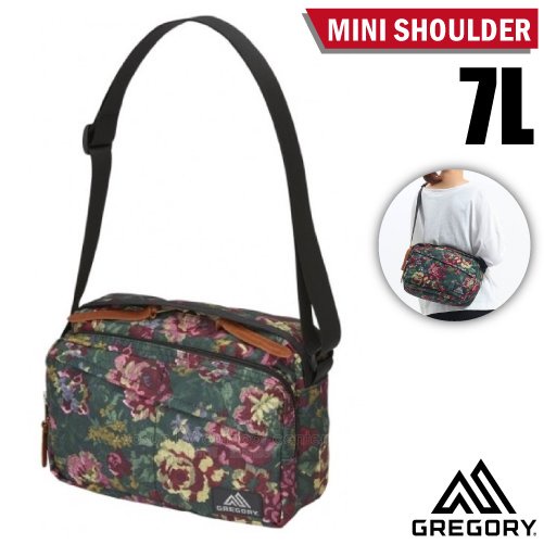 【美國 GREGORY】Mini Shoulder 7L 可調式側背包(多口袋+鑰匙鉤環)/125405 花園油彩