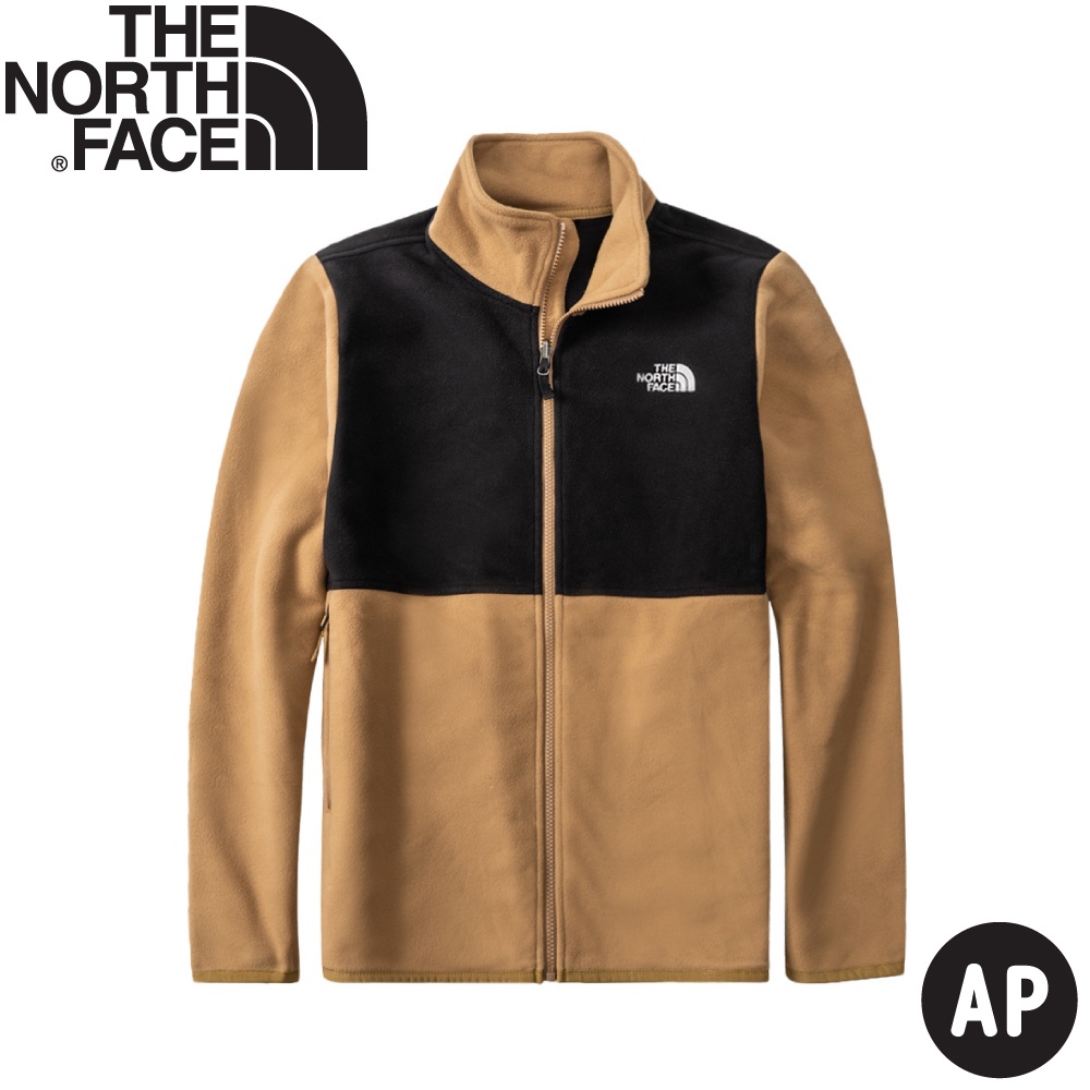 【The North Face 男 TKA200 ZIP-IN可套式刷毛保暖外套AP《褐》】4NA3/刷毛外套/立領外套