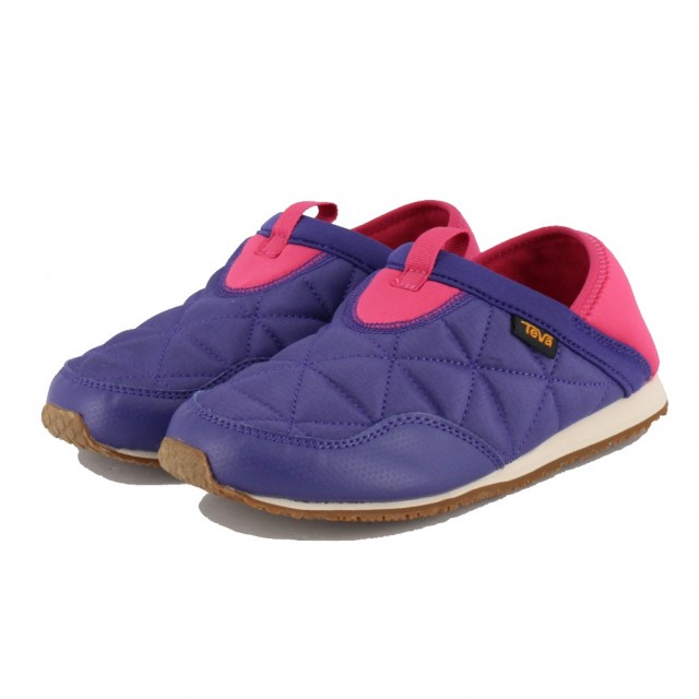 TEVA 童 菠蘿麵包鞋 103202C UTR 懶人鞋 便鞋兒童 露營鞋：紫色x粉色