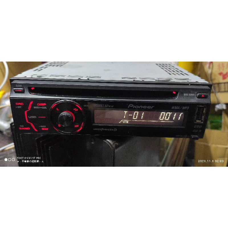 先鋒 Pioneer DEH-3050UB 汽車音響主機 USB CD AUX FM AM 零件機