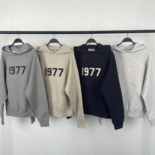 《V.I.P》FOG Fear Of God ESSENTIALS 新款1977植絨字母 連帽T 長袖 帽T