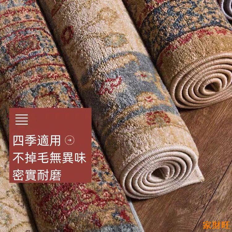 加厚羊絨地毯北歐摩洛哥美式客廳地毯民族風茶幾沙發臥室床邊毯