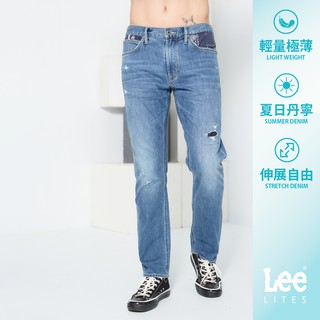 Lee 726 涼感輕量中腰標準直筒牛仔褲 男 101+ Lite LL210023BJC