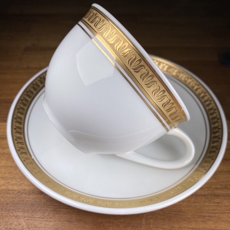 Noritake 金緣咖啡杯盤組 送 半磅咖啡豆