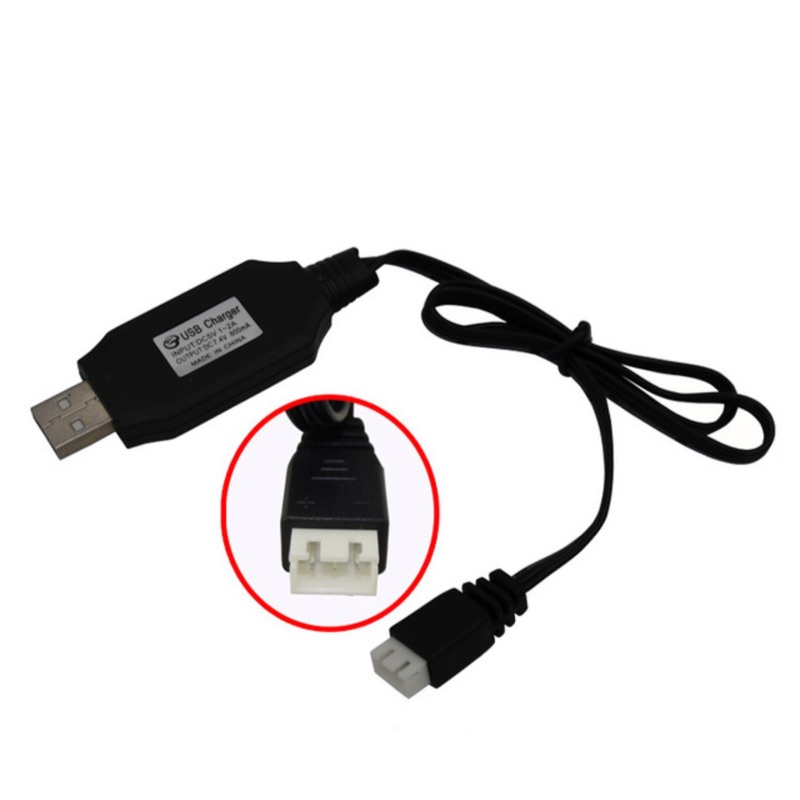 7.4v 2S鋰電池 USB 平衡充電器 18650 串連 3線 充電器