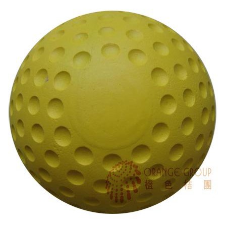 【無特定品牌/台灣製】黃色凹洞棒球(棒球發球機用) 單顆入(買10送2,需者請下10)
