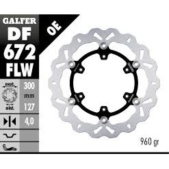 Galfer DF672FLW  HUSABERG 570 FS KTM SMR450 640 LC4 950 碟盤