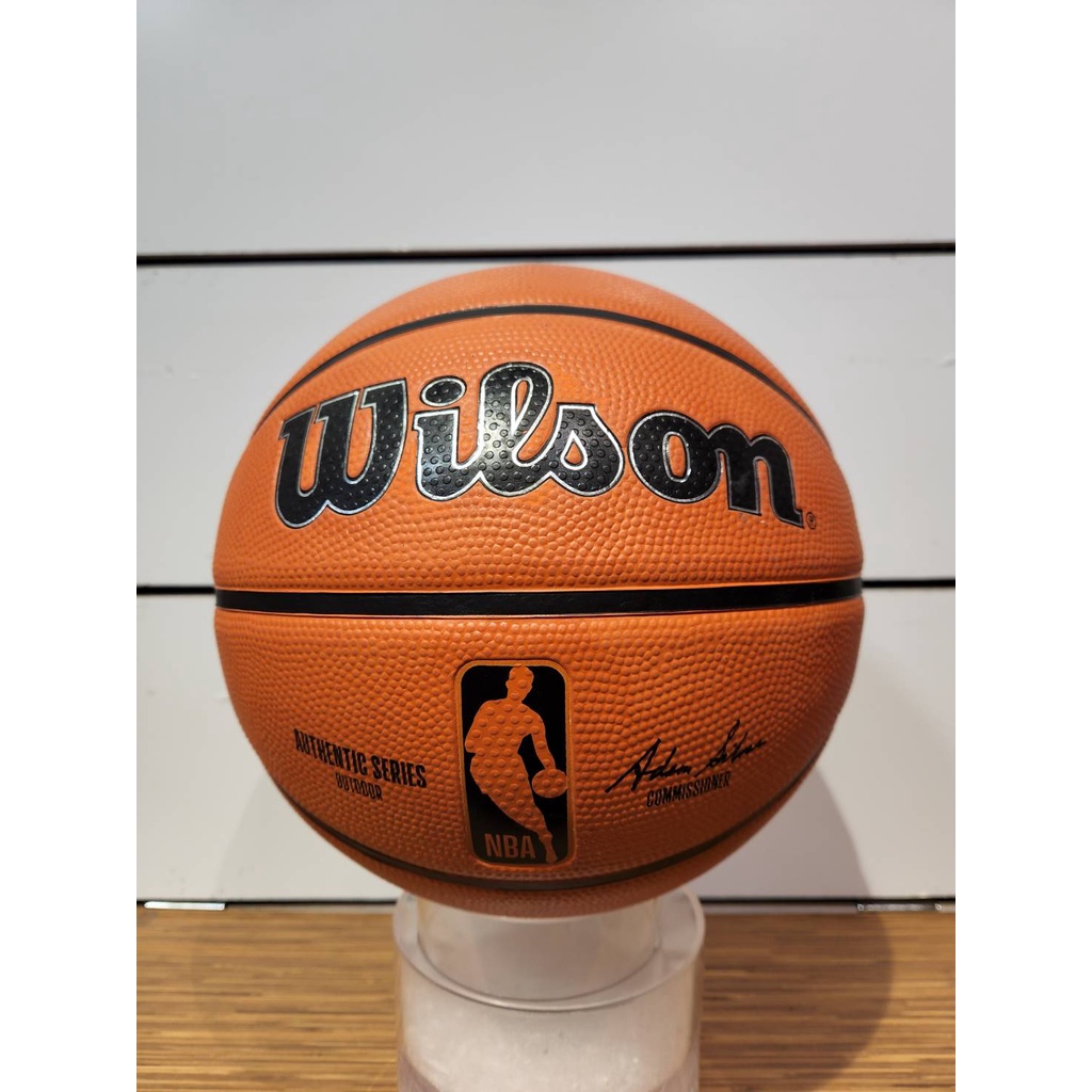 Wilson - NBA AUTH系列籃球 室外 橡膠 標準7號籃球 橘色 - WTB7300XB07