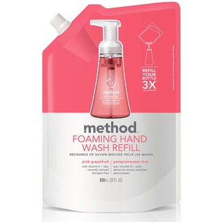 Method 美則 粉紅葡萄柚 泡沫洗手露補充包828ML (可用於自動感應洗手機、給皂機、泡沫洗手機)洗手 抗菌 護手