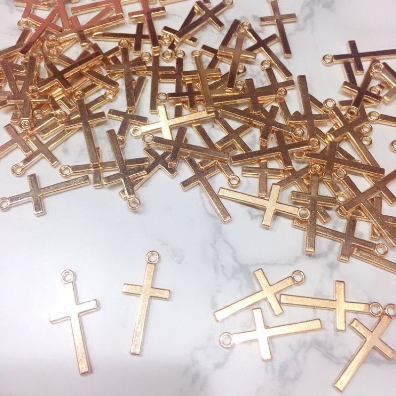 Diy 手作 吊墜 十字 十字架 合金 吊飾 蝦皮購物