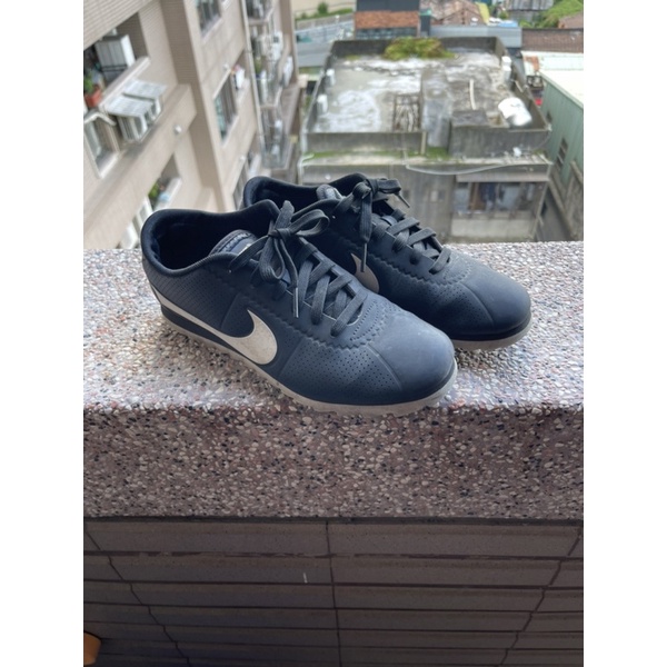 NIKE WMNS CORTEZ ULTRA MOIRE 黑底白勾 阿甘鞋844893-001 二手 公司貨23.5cm