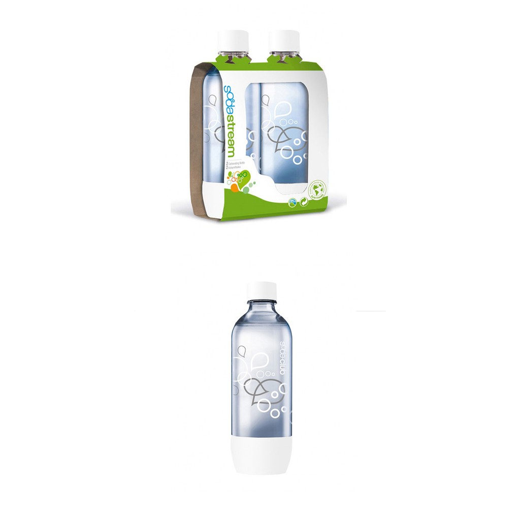 Sodastream 寶特瓶1L 2入(白/適用Sodastream Jet / Genesis )