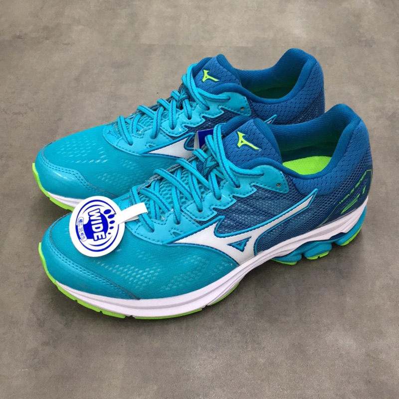 《TNT 6折出清》MIZUNO WAVE RIDER 21 D 女 避震 耐磨 專業 寬楦 慢跑鞋J1GD180607