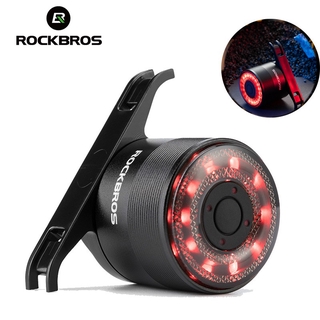 Rockbros自行車智慧自動剎車感應燈防水led充電自行車尾燈自行車尾燈