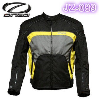 ONZA JZ-089 四季型防摔衣，內裡可拆、透氣拉鍊、手臂可調整 黃色