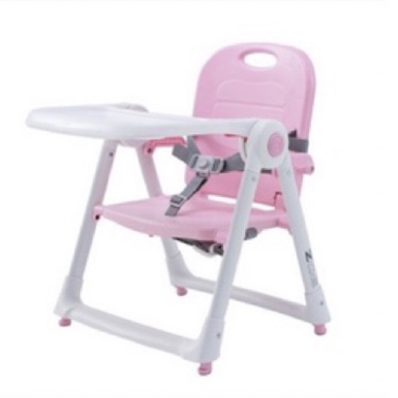 9成新 ZOE Dining Booster 折疊式兒童餐椅（粉色）可加購粉色折疊桌。限文山區自取