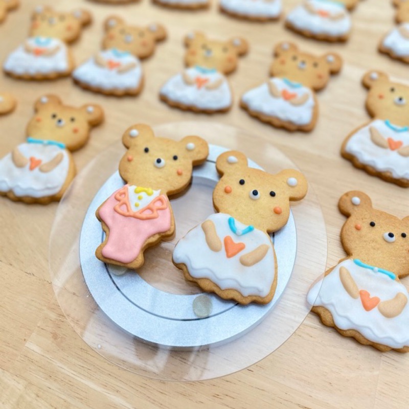 婚禮小物 婚禮熊糖霜造型餅乾 蝦皮購物