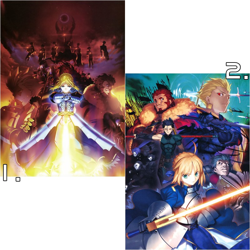 Fate Zero命運零話saber遠坂凜動漫海報 A3海報客製 類油畫面不沾紋 可來圖客製訂製 蝦皮購物