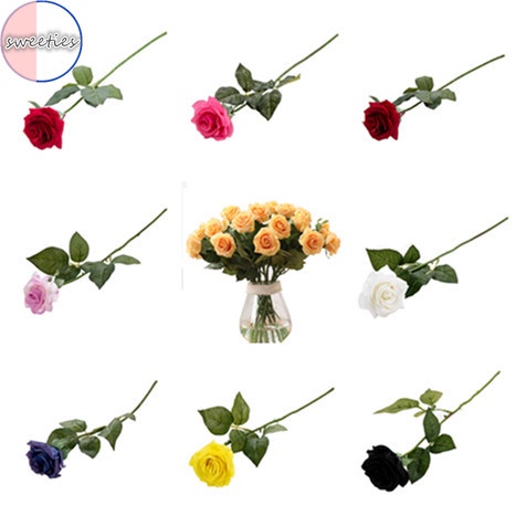 甜味 7cm 1pc 家用泡沫玫瑰色不褪色人造婚禮花束花梗 蝦皮購物