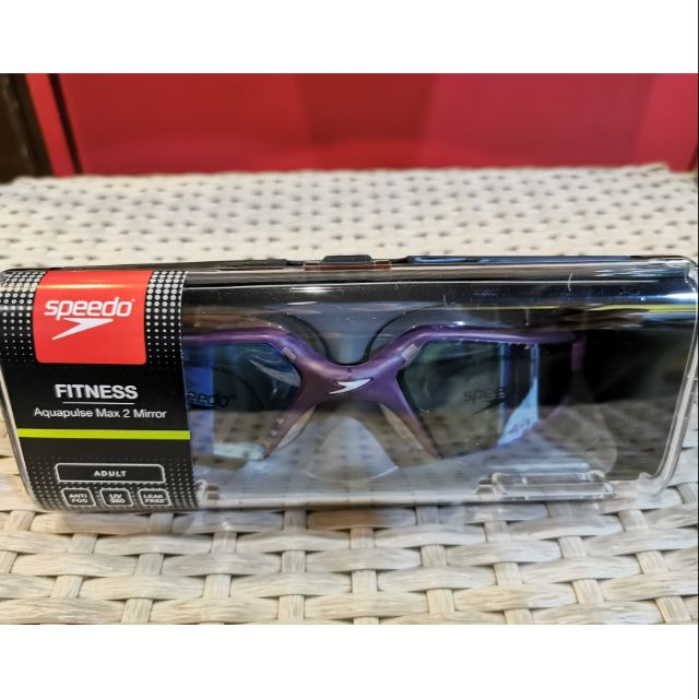 Speedo運動泳鏡Aquapulse Max 2 Mirror 莓紫色