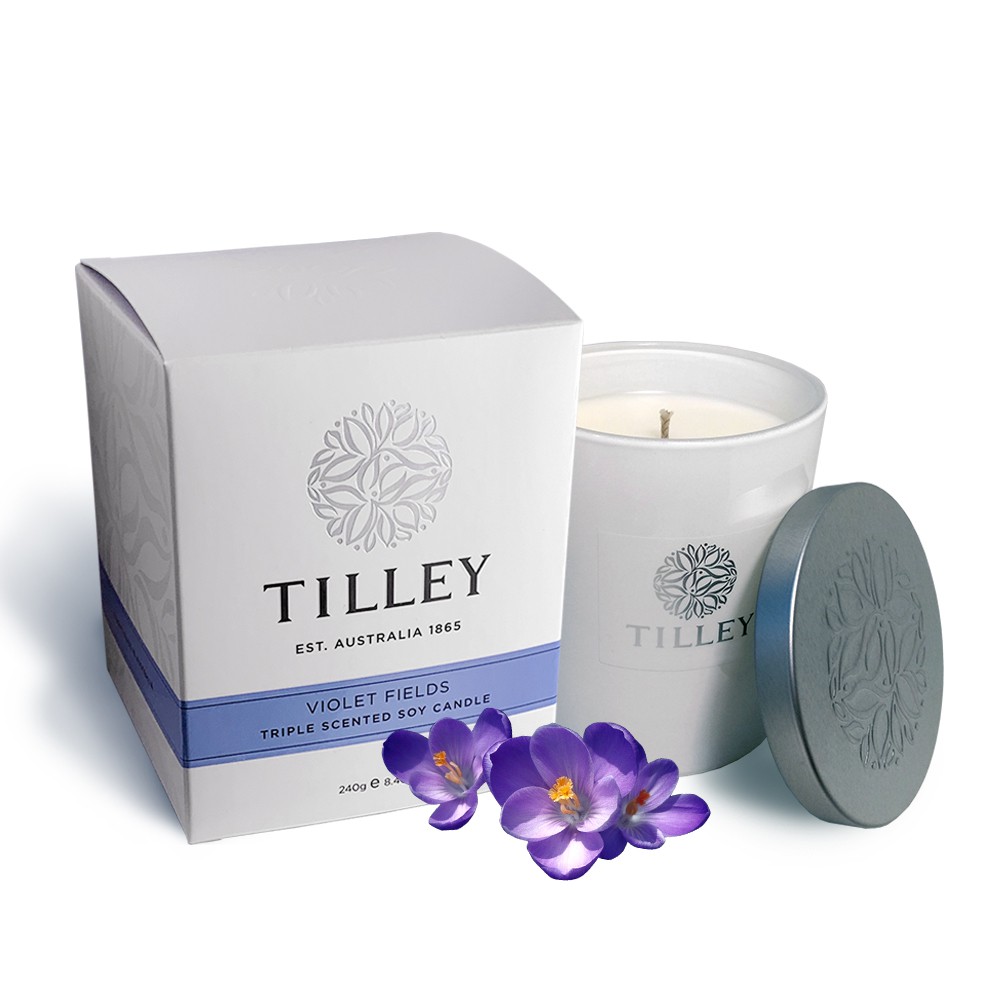 Tilley(百年特莉)-紫羅蘭花香氛大豆蠟燭240g