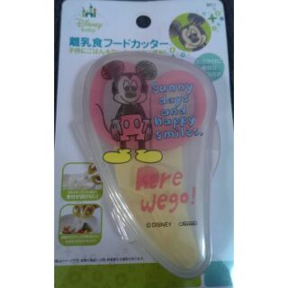 日本三麗鷗 Mickey mouse,HELLO KITTY離乳副食品食物剪刀(附收納盒) 阿卡將