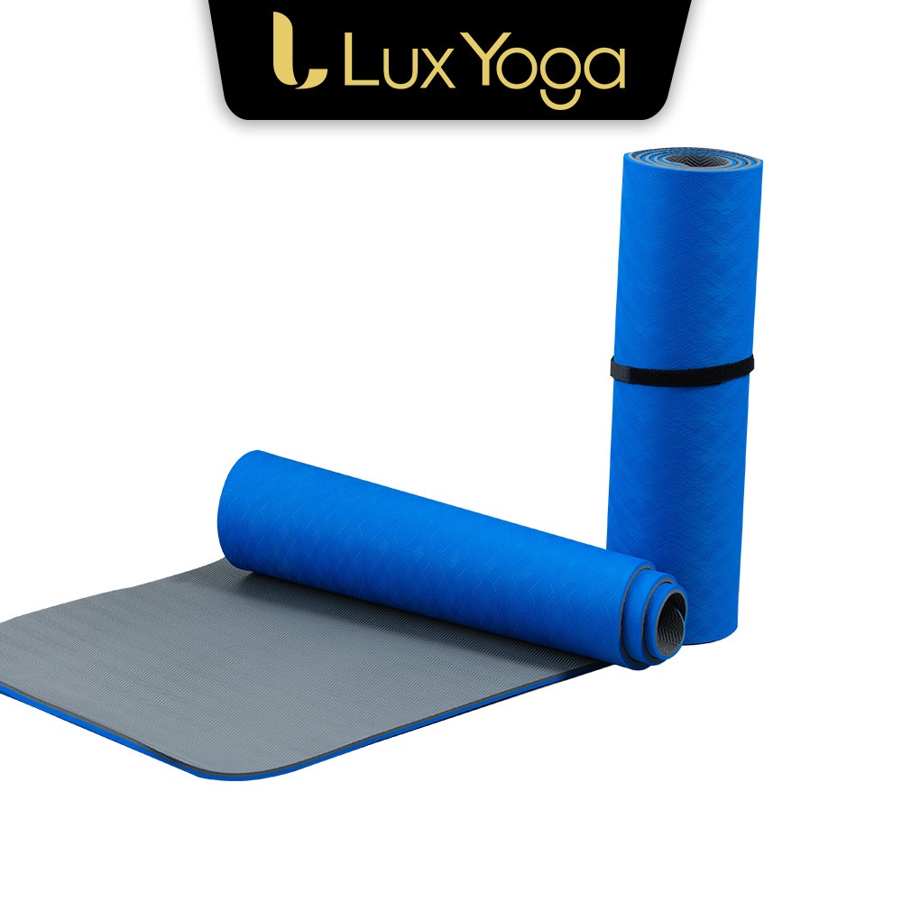 【LUX YOGA】台灣製 10mm POE環保瑜珈墊 運動墊 止滑防滑加強版 附背袋 有氧運動 韻律操 瑜珈用品